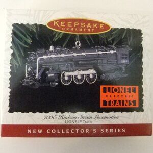 Hallmark Keepsake 700E Hudson Steam Locomotive Lionel Train Ornament NIB